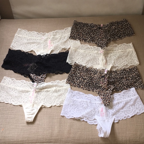 PINK Victoria's Secret Other - Lot of 7 Victoria’s Secret pink rose thong panties